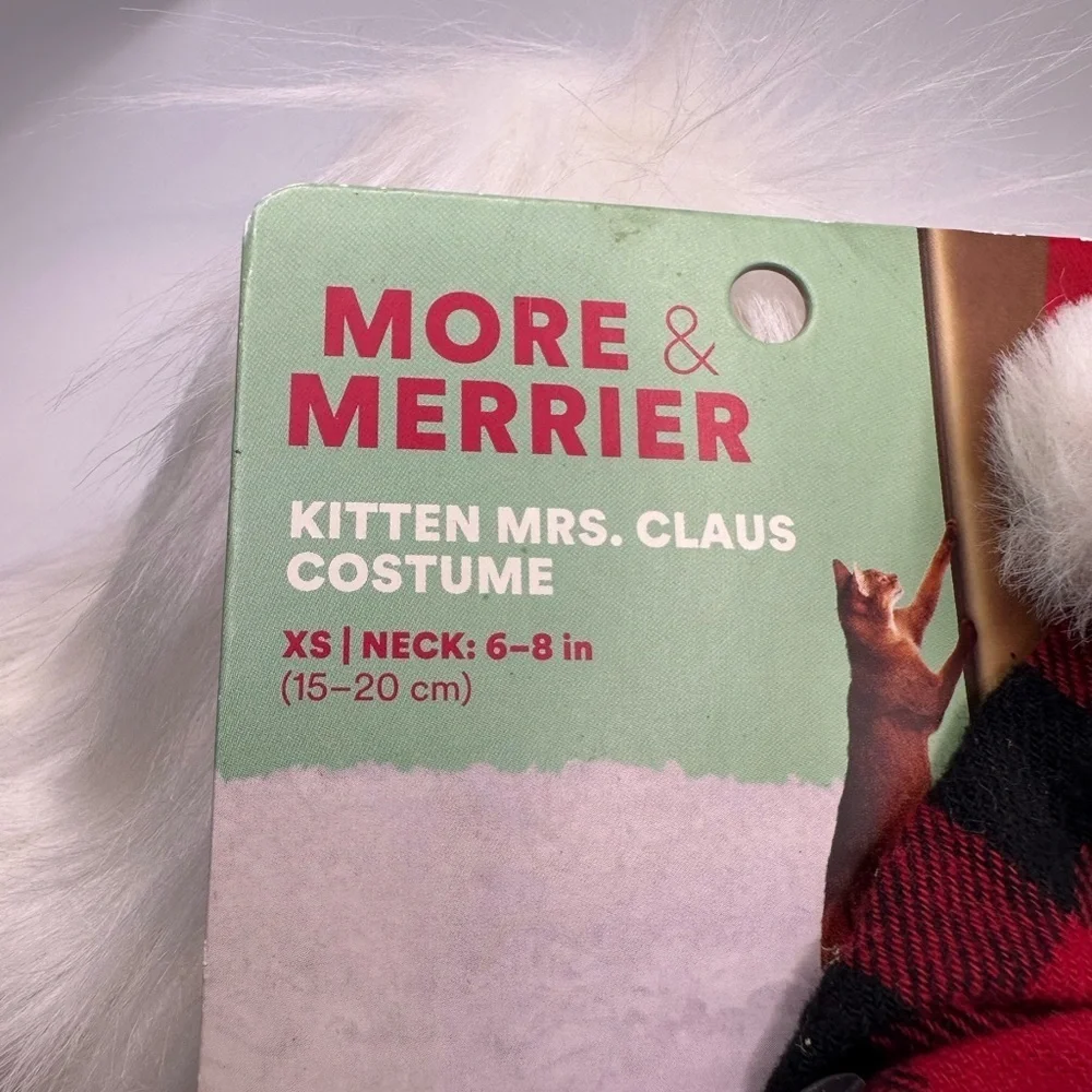 🩷5/$10 More & Merrier Kitten Mrs. Claus Outfit
